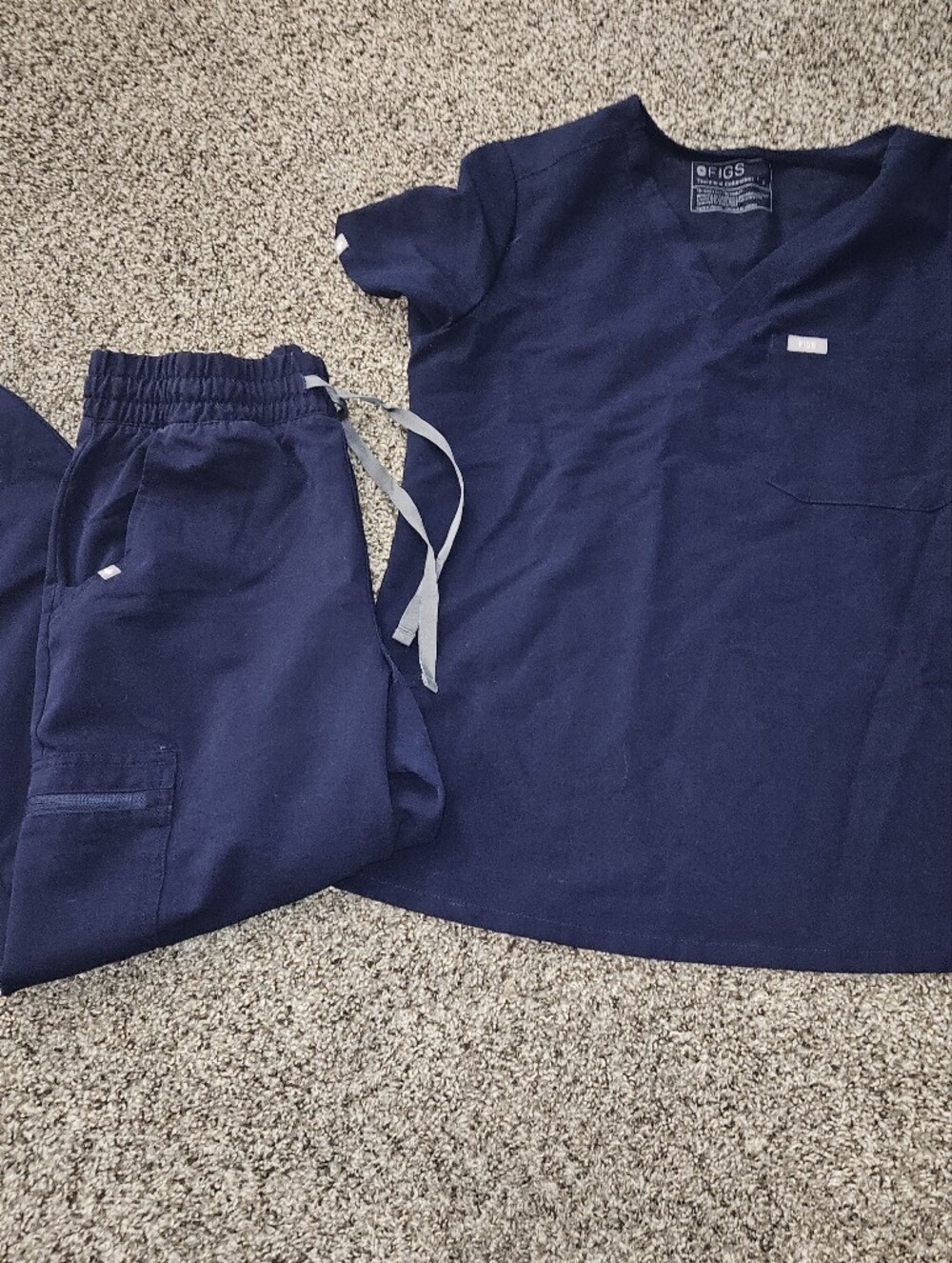 Navy Figs Scrub Set